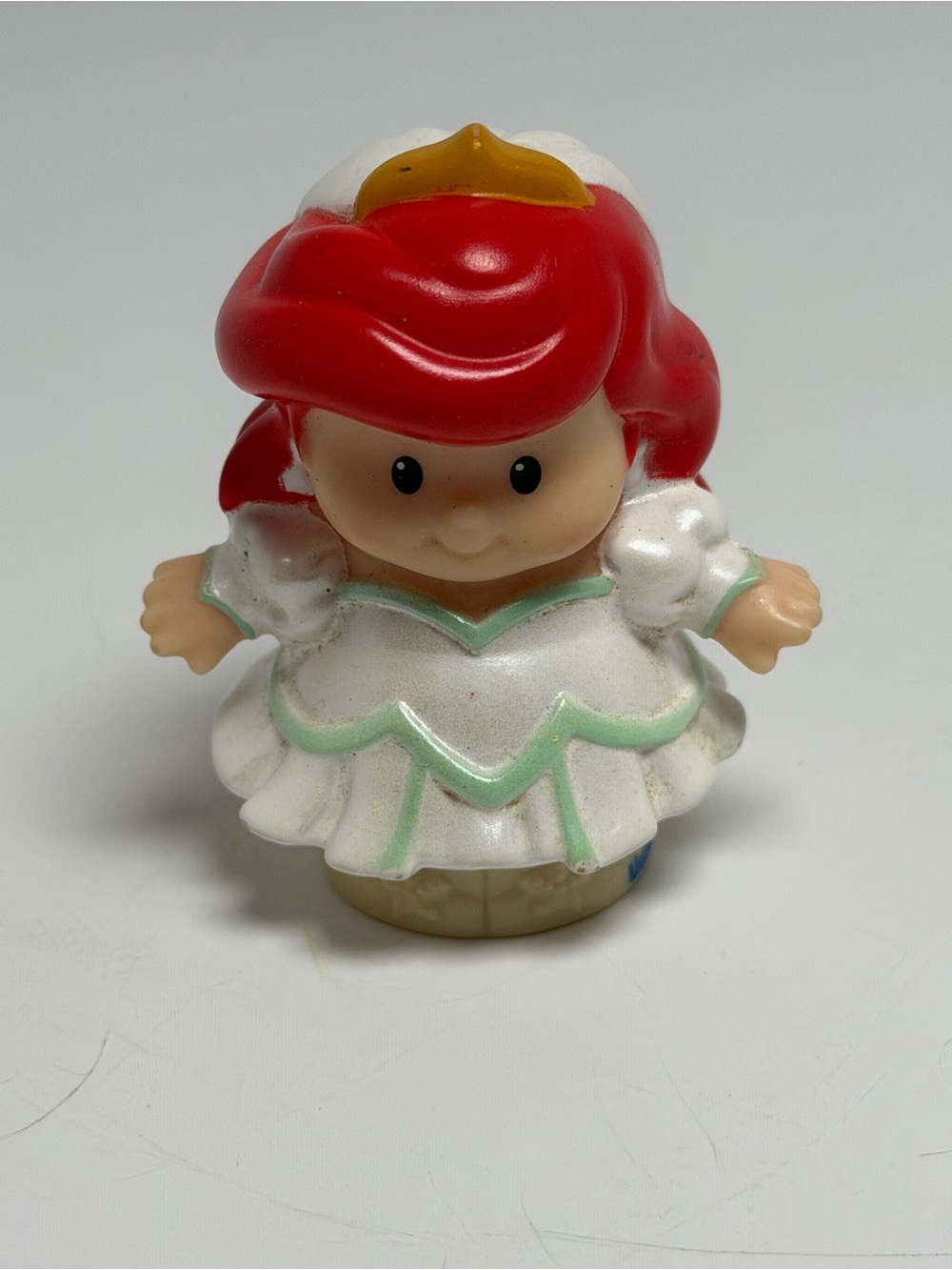 Ariel Wedding Dress Little Mermaid Princess Little People Vintage - White Dress